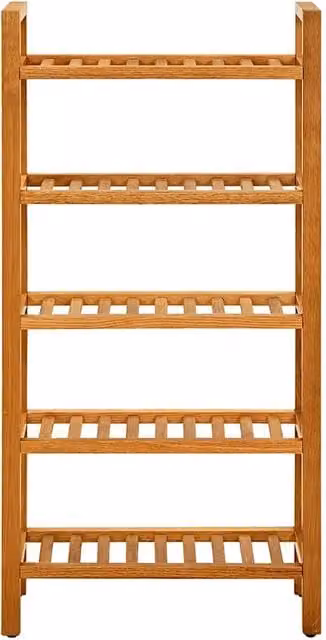 Scarpiera Design Mania in Legno di Rovere Marrone con 5 Ripiani L/P/H: 50 x 27 x 100 cm