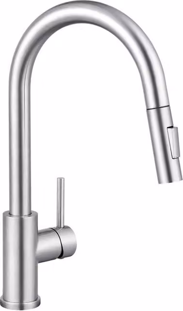 Cucina a pressione, Cucina a pressione con Sprezzatore estensibile, Cucina a pressione ad alta pressione, Cucina a pressione con rubinetto per scarico, Due sfiatatoi, 360° Rotativo, In acciaio inossidabile - SERIE SOFETIY