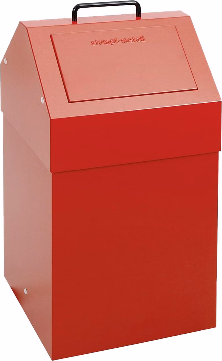 Raccoglitore per rifiuti riciclabili 45 l rosso fisso