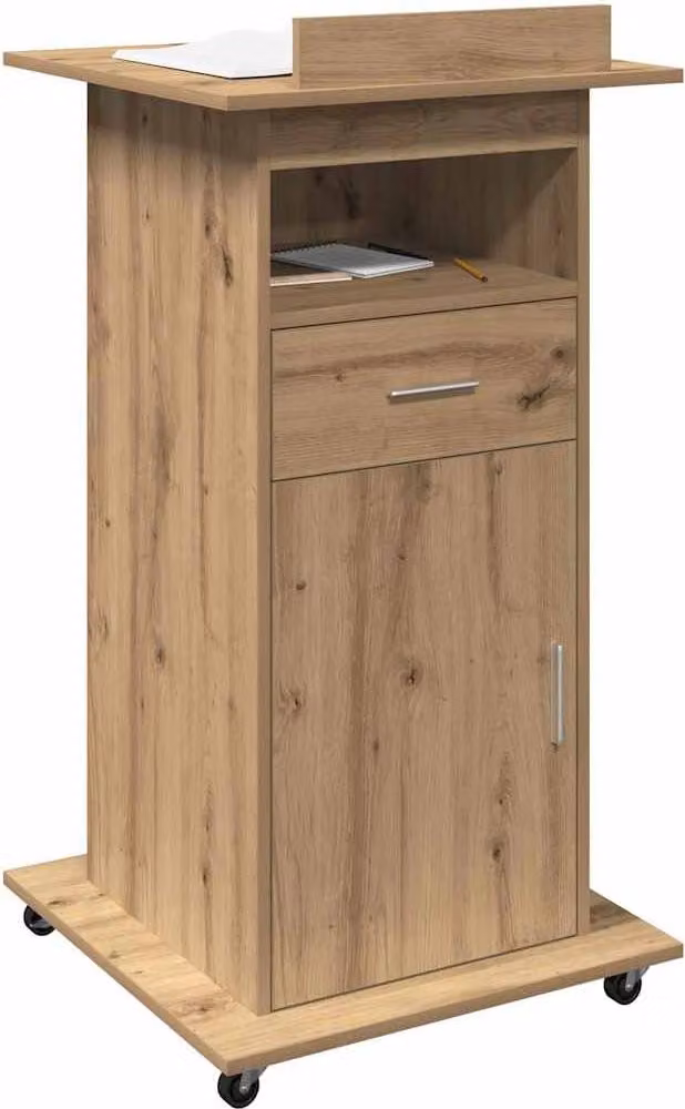 Podio Rovere artigianale 55 x 55 x 107 cm Legno multistrato