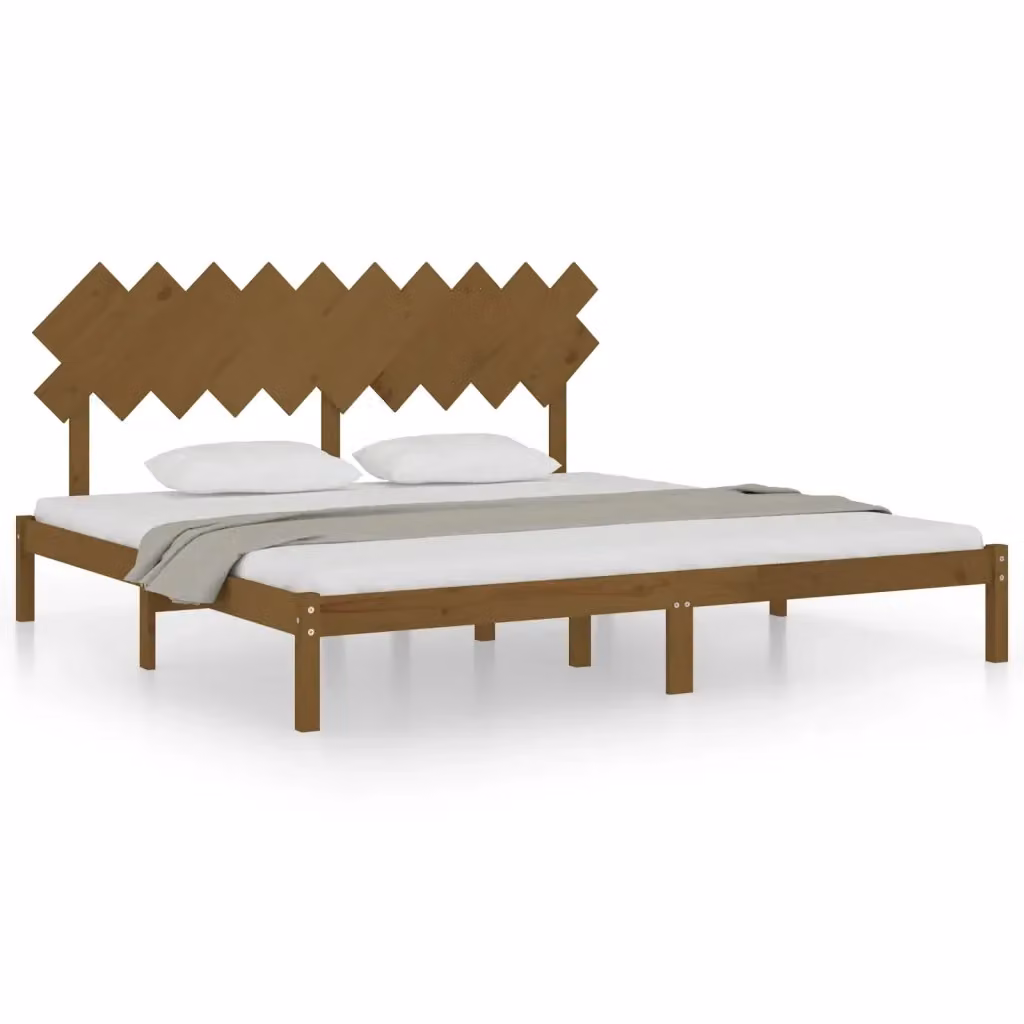 Giroletto Ambra VIDAXL in legno massello di pino marrone senza materasso L/P/H: 200 x 200 x 205,5 cm – 2