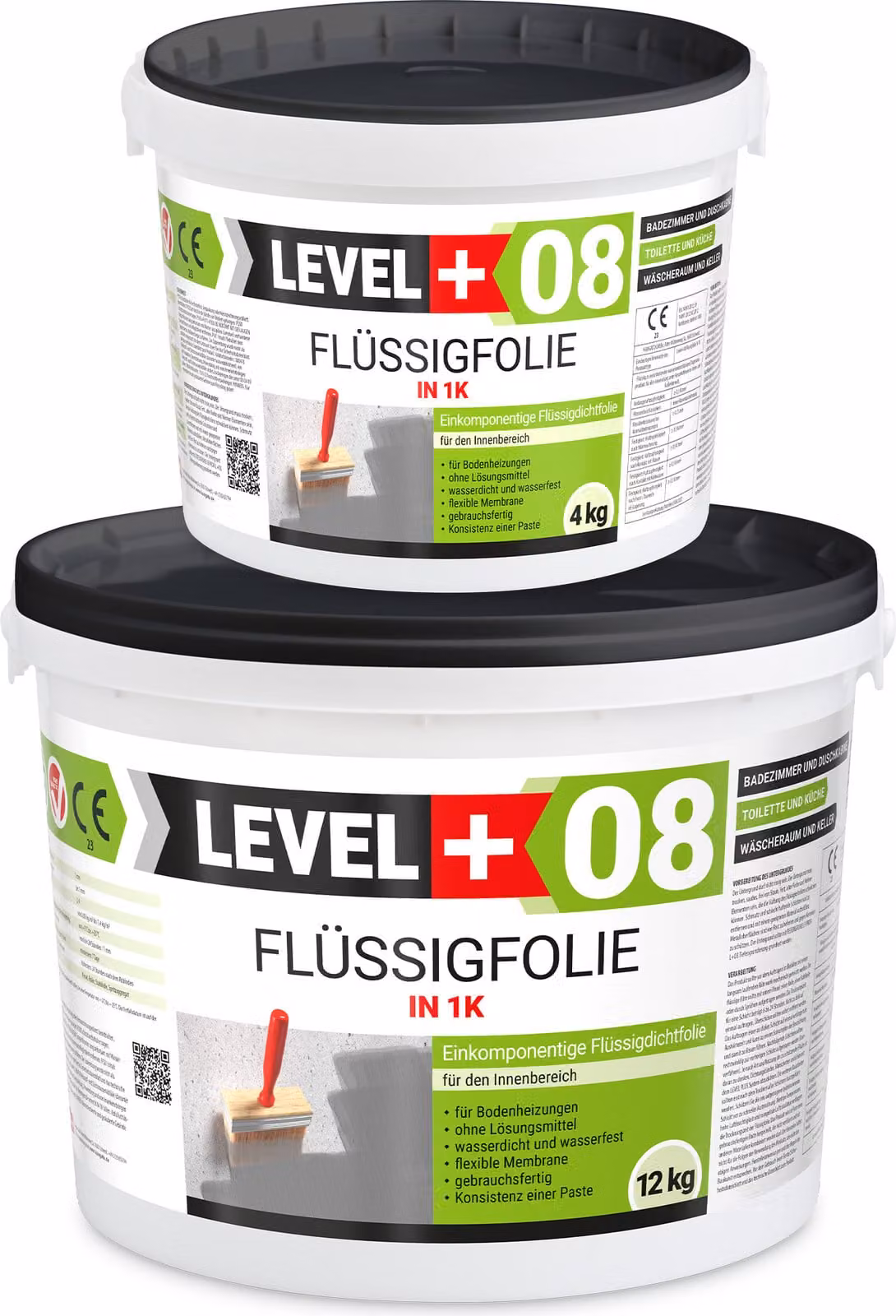 Pellicola impermeabile Pellicola liquida 16 kg Bagno Doccia Cucina Impermeabilizzazione interna Impermeabile LEVEL+ RM08