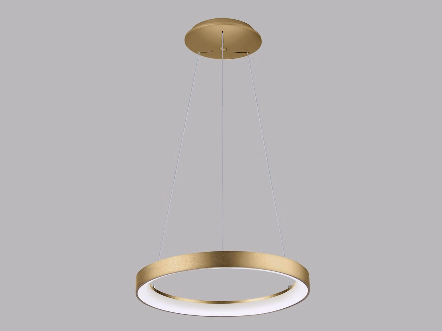 Lampadario LED dimmerabile BELLA SLIM P-Z CRI90, variante: oro, Ø 480 mm, 38 W, 3000/4000 K, DALI