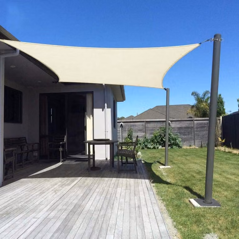 Dripex 5x7m crema impermeabile 95% UV vela parasole con corde