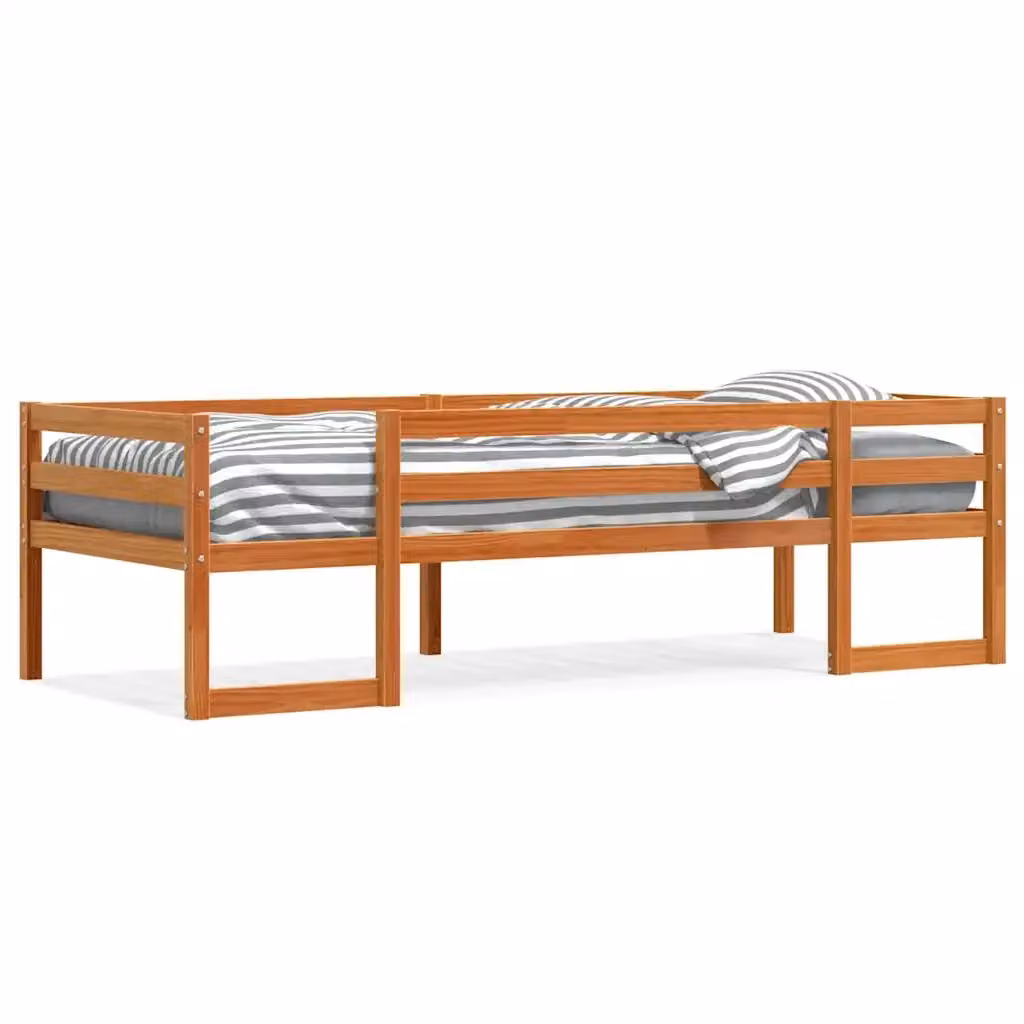 Giroletto per bambini VIDAXL in legno massello di pino color marrone cera, L/P/H: 200 x 90 x 150 cm – 2