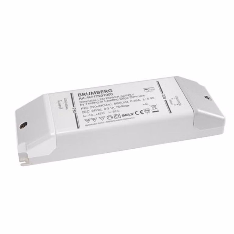 Brumberg Leuchten Alimentatore LED 12-75W 24V IP20 dimmerabile. Fase dimmerabile. 17231000