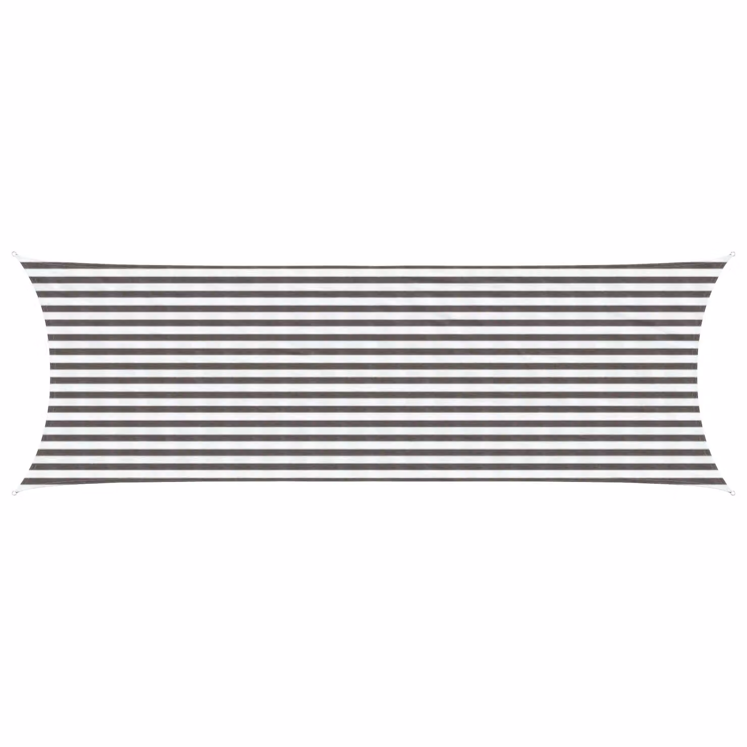 Telo Ombra Rettangolare vidaXL in HDPE Grigio Chiaro e Bianco L: 6 m, P: 2 m