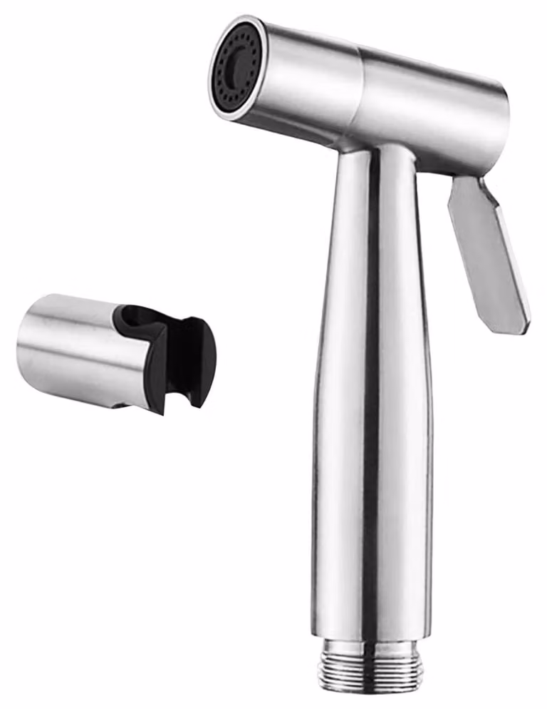 Spruzzatore per bidet manuale, acciaio inossidabile - da montare a parete
