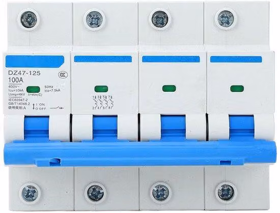 Interruttori automatici - 100A - Installazione semplice - 400V - Rivestimento ignifugo - Sicurezza affidabile - Adatti per impianti principali e domestici
