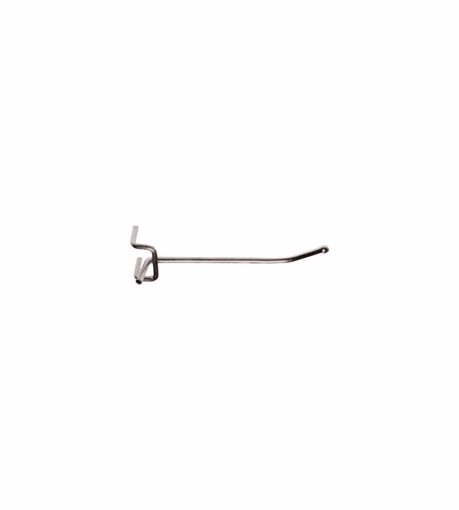 Gancio Singolo per Espositori 20cm Nichelato - Utensili e Blister