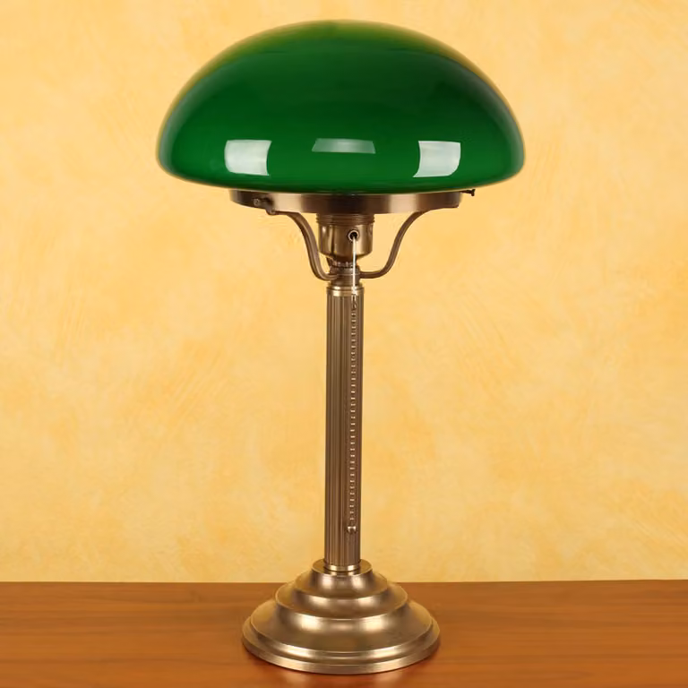 Berliner Messinglampen Lampada da tavolo HARI, Bronzo / Ottone antico, Soggiorno / Sala da pranzo, Ottone, Antico, Lampada da tavolo