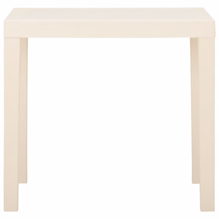 Tavolo da Giardino Bianco 79x65x72 cm in Plastica