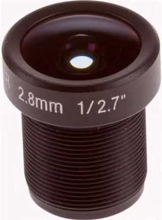 Obiettivo per telecamere di sicurezza Axis M12, 1 megapixel, con diaframma fisso, connettore M12, lunghezza focale di 2,8 mm, apertura f/1.2 (confezione da 10)