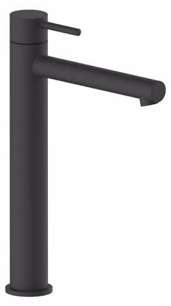 Herzbach SIRO BLACK WT - Miscelatore monoforo, stelo XL, senza scarico, nero opaco