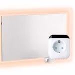 Umbrella H700 Stufa a Infrarossi - Bianco, 700 Watt, Senza Cornice + Termostato WIFI TH70