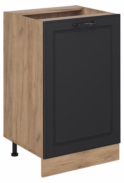 Mobiletto base cucina Vicco R-Line Antracite country/Rovere dorato 50 cm senza piano di lavoro, Model 70354