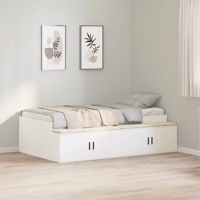 Struttura del letto Bianco 90 x 200 cm Legno ingegnerizzato 3335189