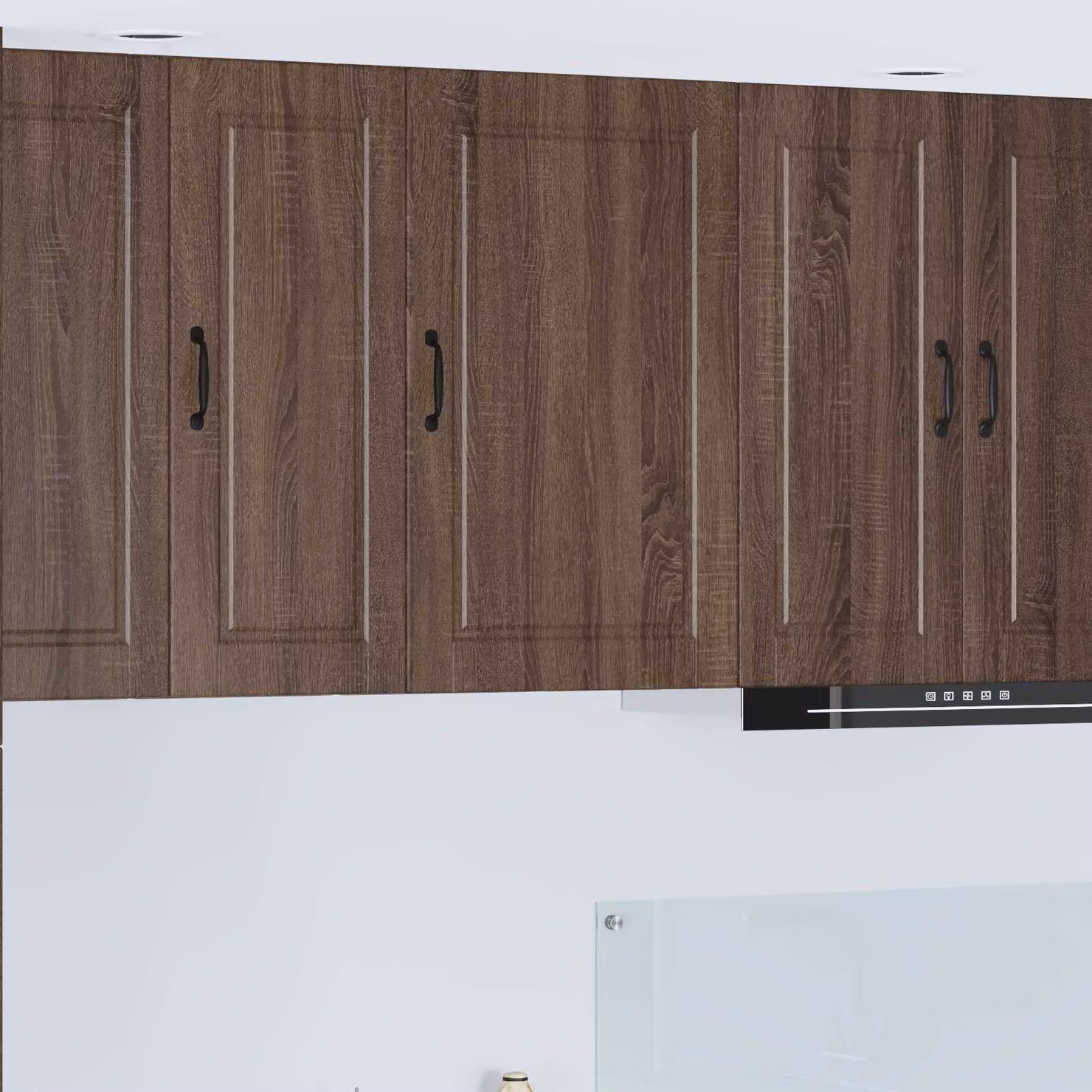Armadietto a muro moderno vidaXL PORTO in legno marrone L: 50 cm, P: 31 cm, H: 80 cm