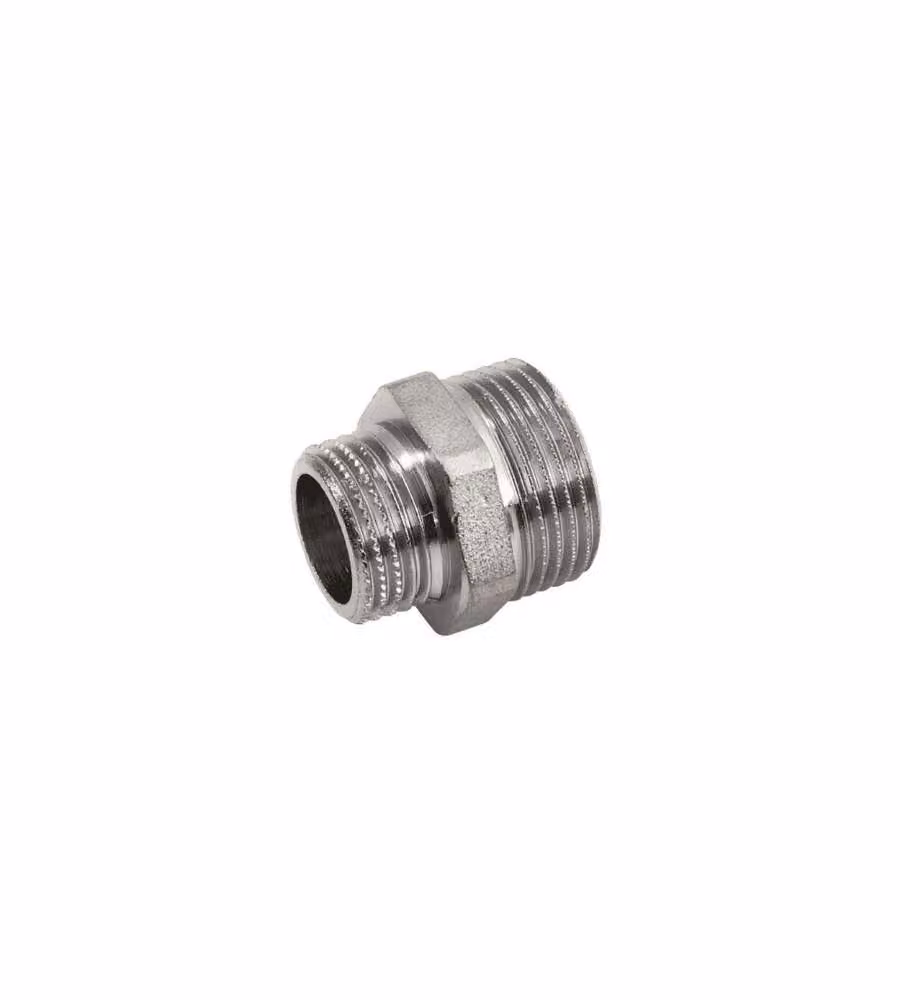 Raccordo nipplo doppio filettato Idro Bric in ottone cromato 3/4 x 1/2 – 2