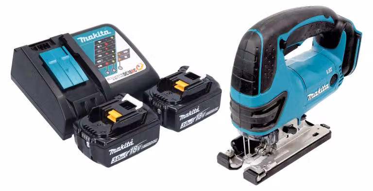 Makita DJV 180 RFX seghetto alternativo a batteria 18 V 135 mm + 2x batteria 3,0 Ah + caricabatteria