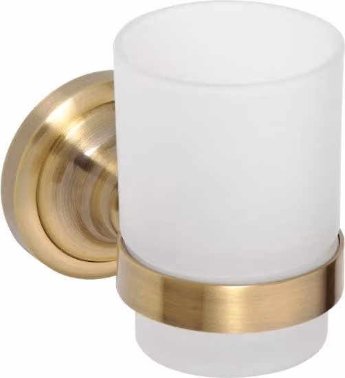 Porta spazzolini in vetro Bemeta Retro color bronzo