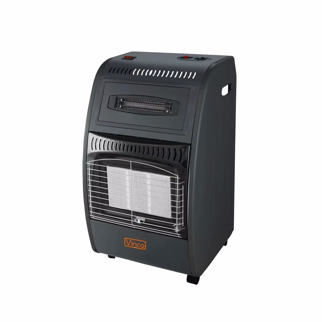 Stufa a Gas GPL Infrarossi Ventilata Vinco 4200 W con Ventola 1500 W Nero 71402 – 2