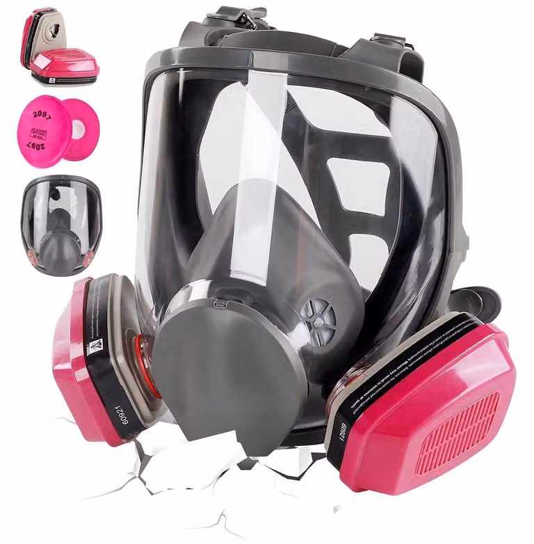 Maschera facciale completa 60921 e filtro 2097, riutilizzabile, per verniciatura