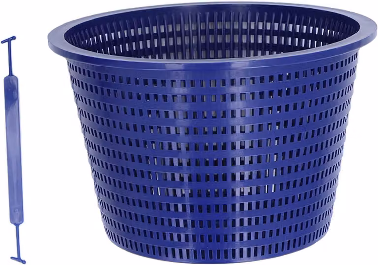 Cesto aspirafoglie per piscine interrate, dimensioni 20,5 x 13 cm, in plastica