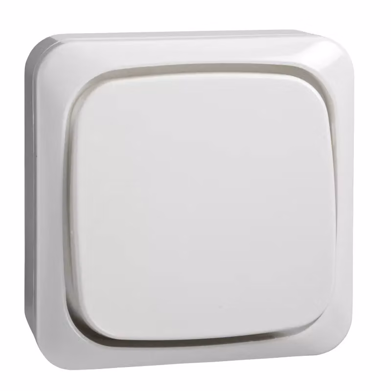 Pulsante AP rw 16A - Contatto interruttore pulsante 1 (NO) bianco 562104