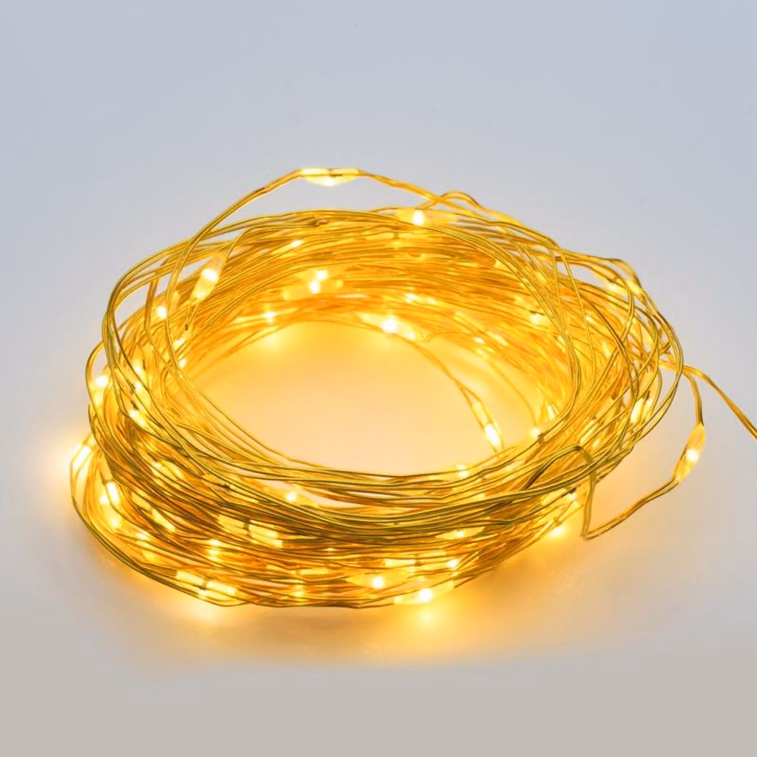 ACA Lighting 300 LED catena decorativa, WW, cavo rame dorato, 220-240V + 8 funzioni, IP44, 30m+3m, 7,2W X01300132