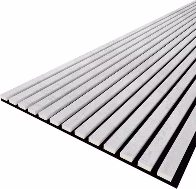 Pannello Fonoassorbente a Doghe bella Pro Effetto Legno Colore Grigio L: 60 cm, H: 9 cm