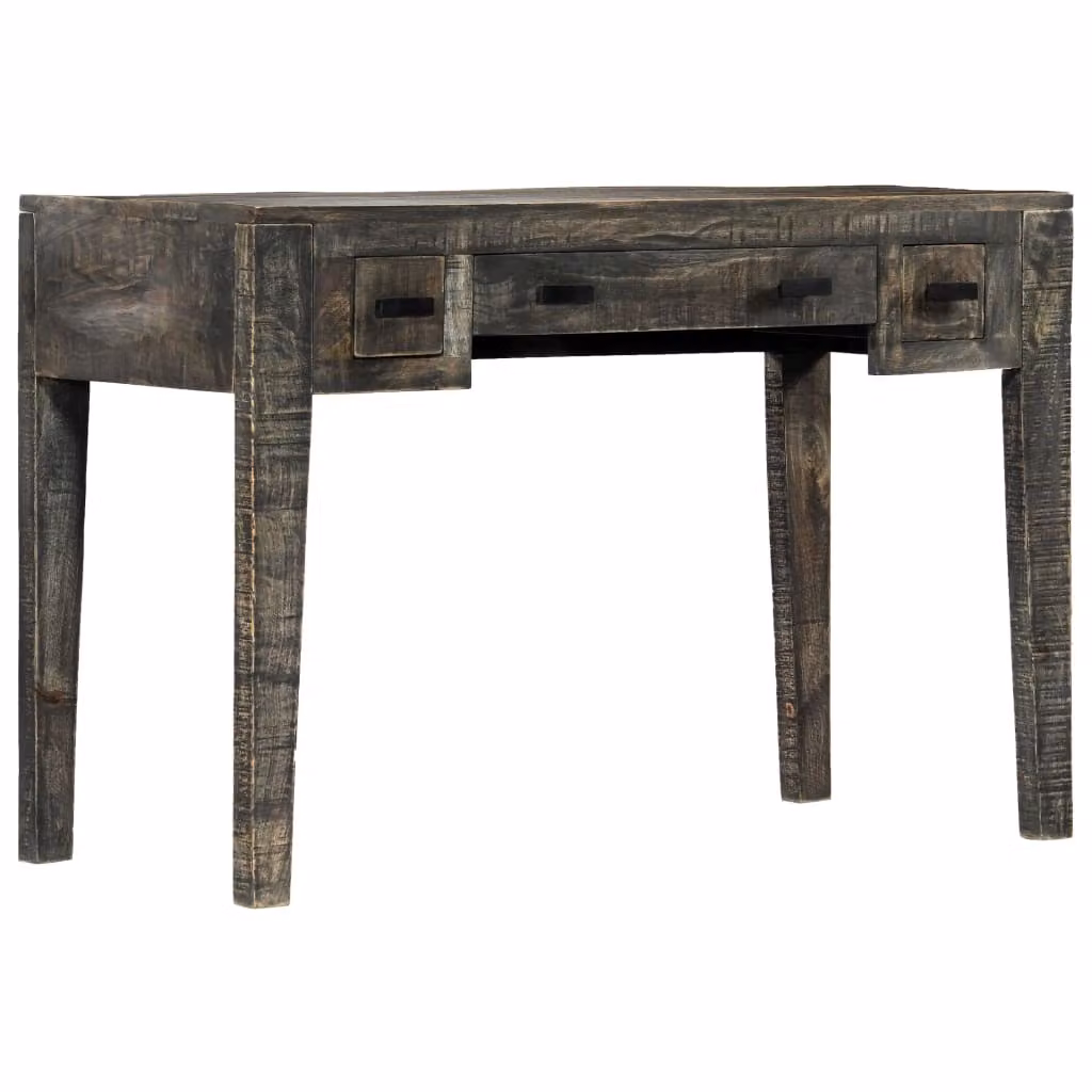 Maison Exclusive - Scrivania nera 110×50×75 cm in legno massello di mango