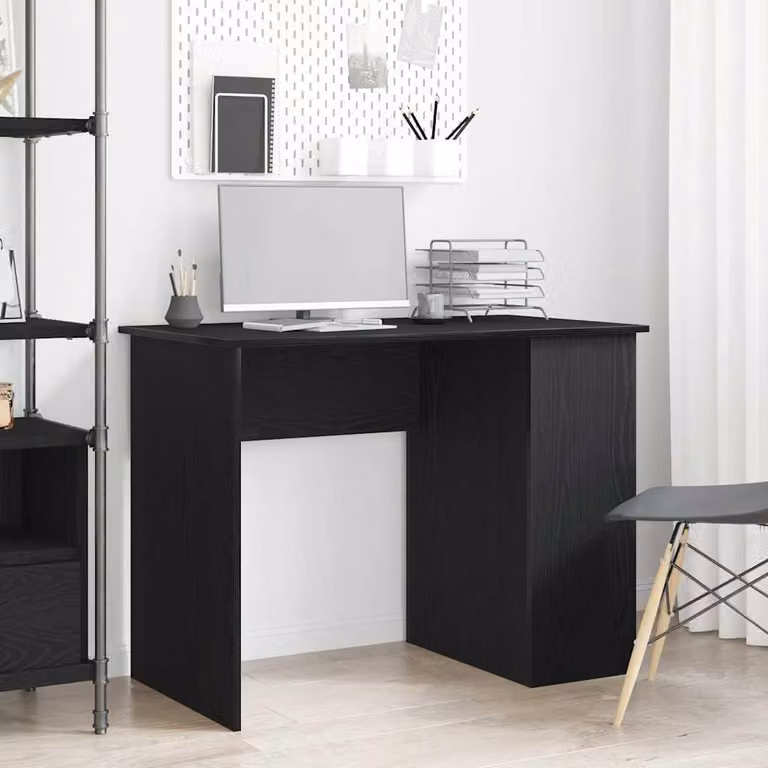 Maison Exclusive - Scrivania Rovere nero 100x55x75 cm Materiale ligneo