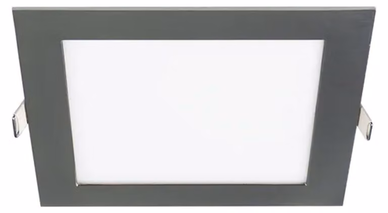 Forlight - Faretto da incasso a soffitto Easy CCT Square Recessed 225x225 Alluminio, polistirene grigio, OPAL