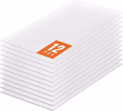 VEVOR Set di 12 Pannelli in Policarbonato Ondulato per Serre, Lastre Trasparenti con Protezione UV, L: 121,0 cm x P: 60,5 cm x H: 0,6 cm