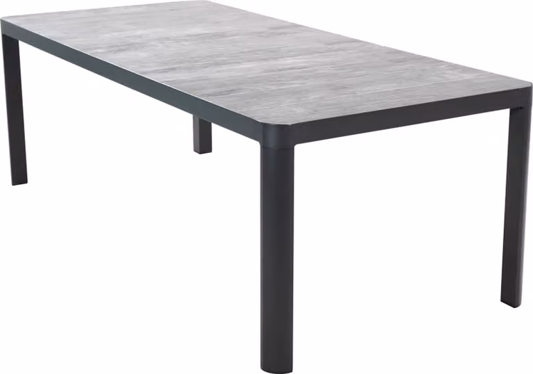 Tavolo - 220x100x74 cm - Alluminio - Piani in Vetroceramica