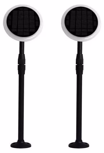 V-TAC VT-943 Lampada LED da giardino 3W 4000K 360° orientabile fissaggio a terra 2IN1 autoalimentato con pannello solare 42~80cm regolabile IP65 box 2pcs/pack - sku 6667