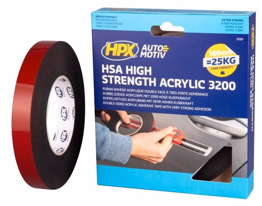Nastro di montaggio HPX HSA biadesivo 19 mm x 10 m HSA005 - Quantità: 1x