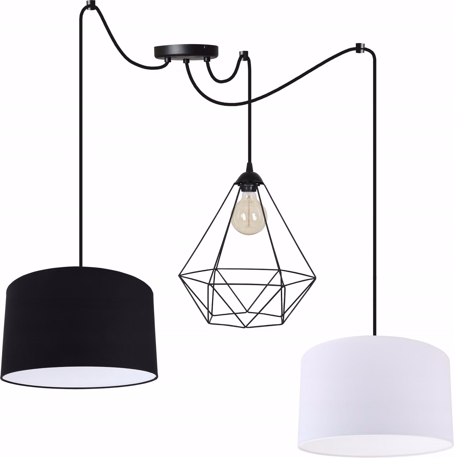 Loft Soffitto Lampada A Sospensione Filo Ragno Paralume