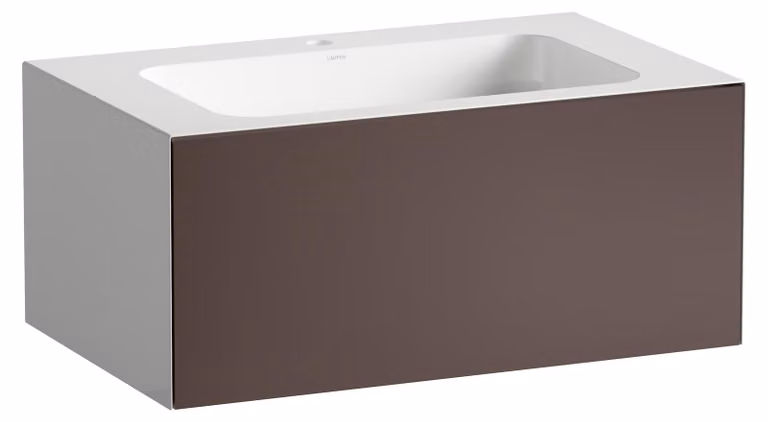 LAUFEN FOLIO Plan de toilette, rectangulaire, 1 tiroir, 1 trou pour robinetterie, sans trop-plein, 804x500x350mm, H580FO35231111, H580FO35231111