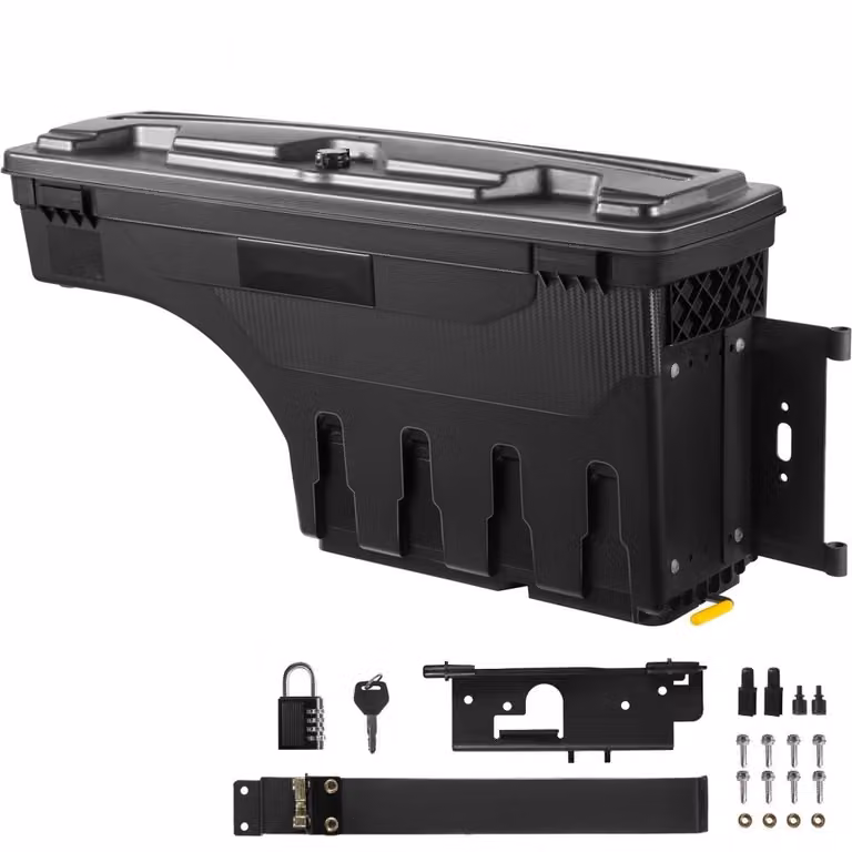 Cassetta portaoggetti per camion - cassetta portaoggetti - timone per rimorchio - capacità 25L - cassetta porta attrezzi - 34kg
