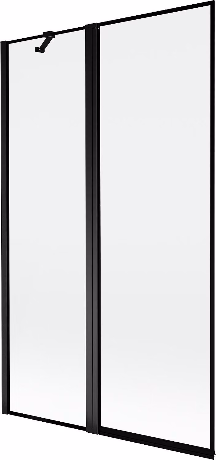 Mexen Mist paratia doccia 2-anta sinistra 110 x 150 cm, cornice nera, nero - 8A9-110-011-70-70-L