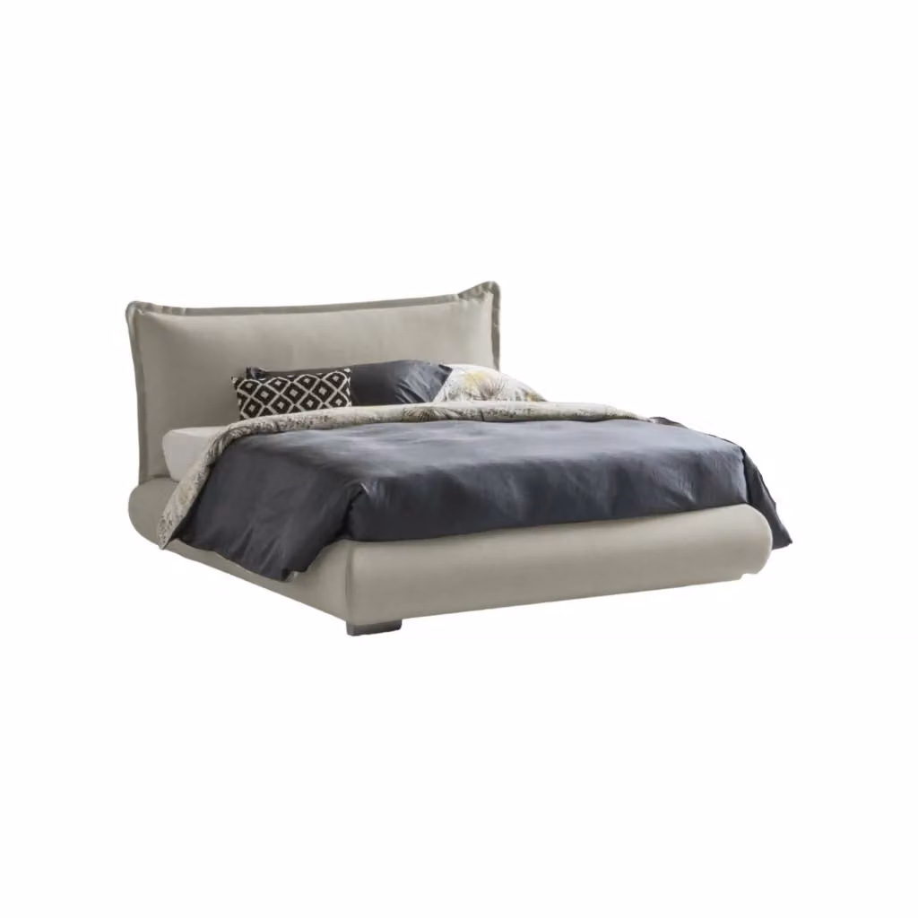 Letto Matrimoniale Geras Talamo Italia con Contenitore a Alzata, Beige, L/P: 160 x 190 cm – 2