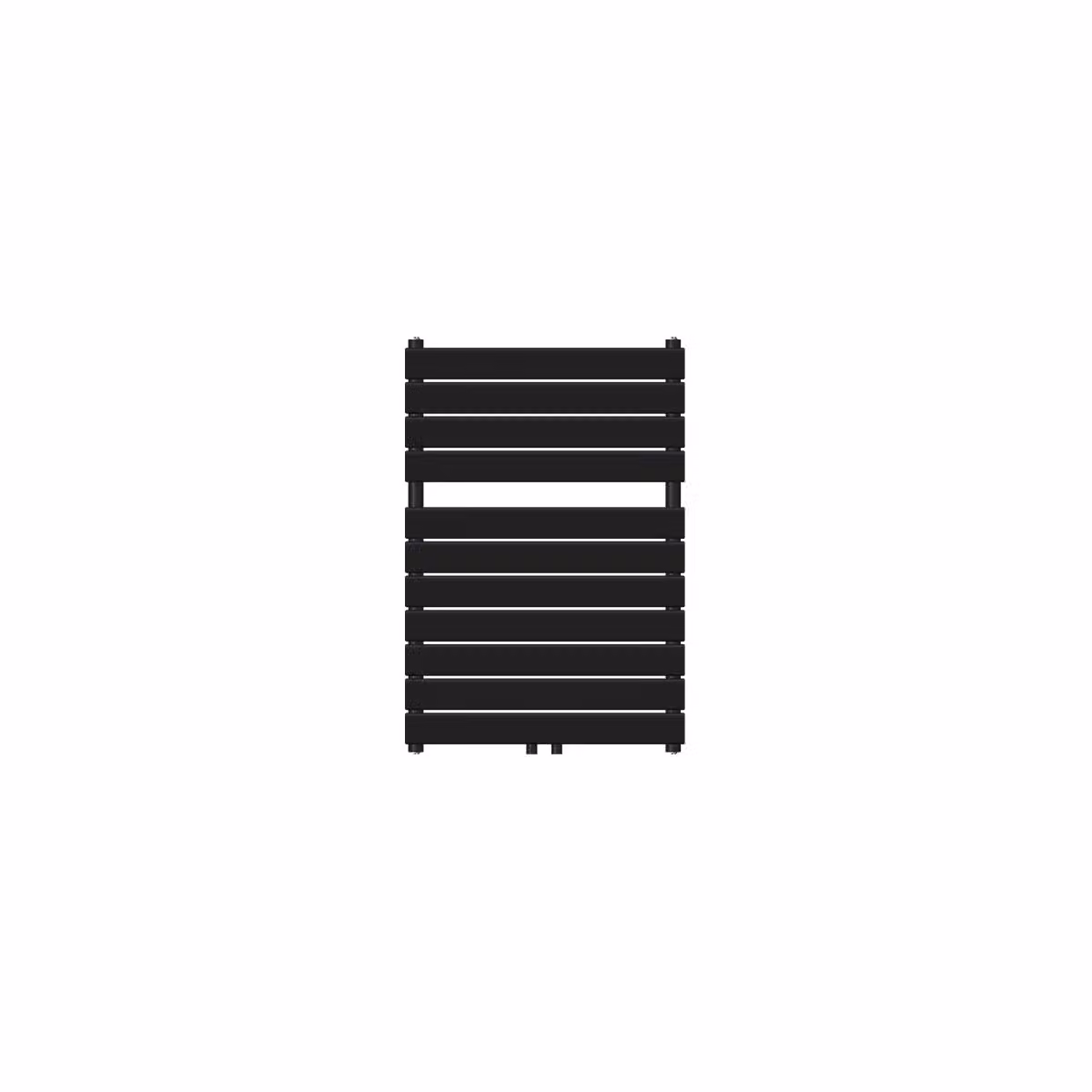 LuxeBath radiatore bagno Steam Design, 600x800 mm, nero, con attacco centrale