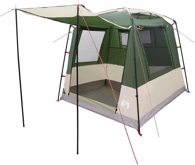 Tenda Party DESIGN IN verde per 4 persone in poliestere 185T con rivestimento PU, L: 210 cm, P: 190 cm, H: 180 cm – 1