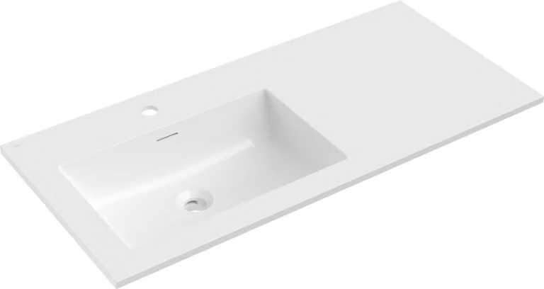 Mexen Otis lavabo da incasso sinistro 101 x 46,5 cm, bianco lucido - 25181000L