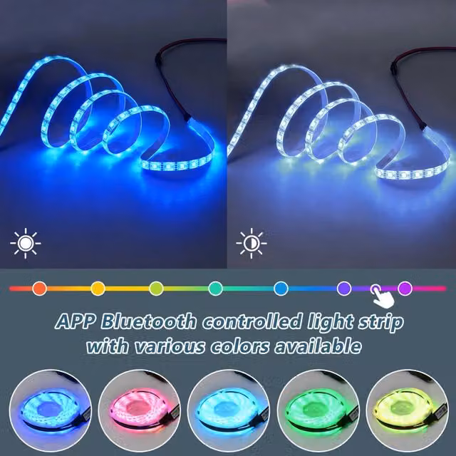Cassettiera con 3 Cassetti e 2 Ante ¨C Minimal ¨C Bianco effetto legno 140cm con LED