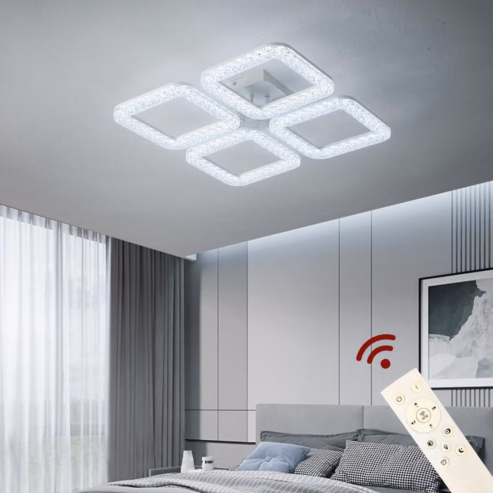 Lampada da soffitto a LED DF-4 50cm plafoniera lampada con telecomando luce colore/luminosità regolabile dimmerabile A+ LED soggiorno luce soffitto Lampada da soffitto LED plafoniera