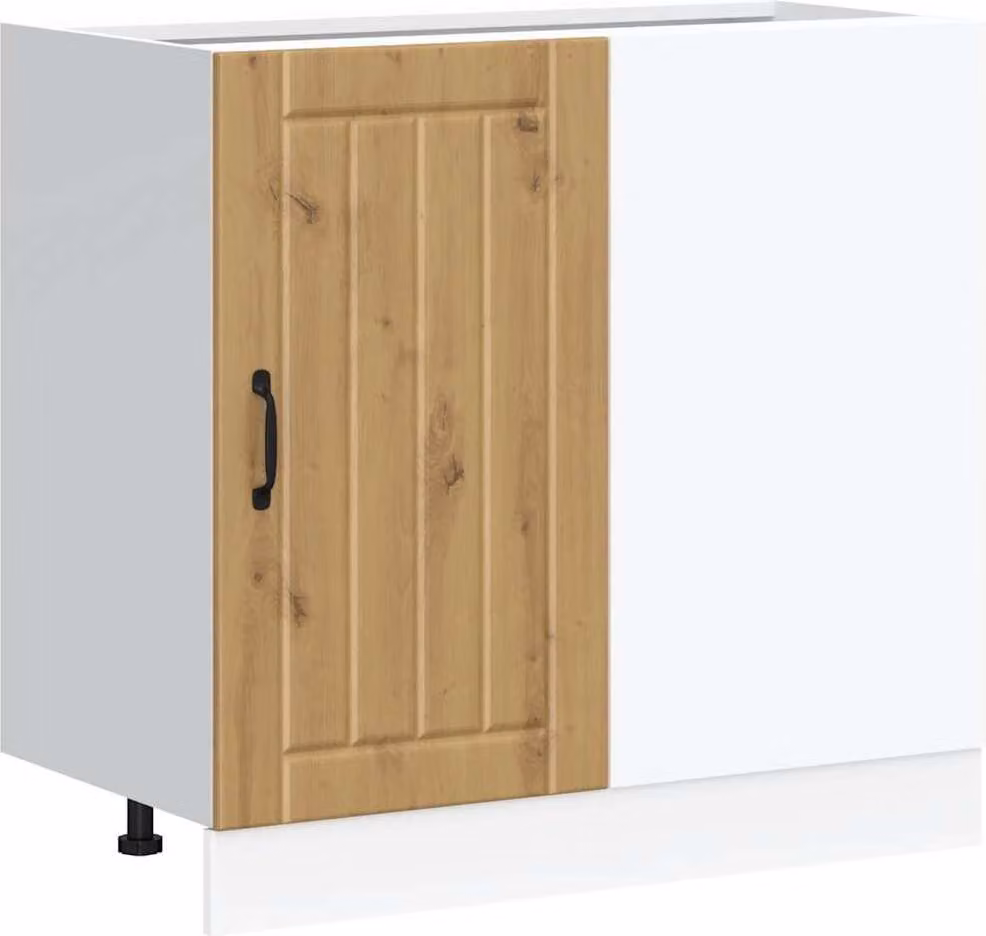 Mobile base da cucina Lucca Rovere Artigianale Legno Multistrato