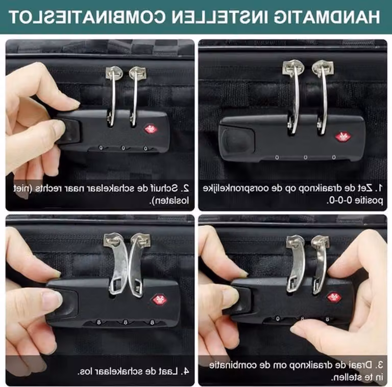 Contenitore portatile impermeabile per documenti, dotato di serratura a combinazione, ideale per organizzare file in ufficio, a casa e in viaggio. Colore: nero. Offre sicurezza e protezione